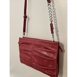 The Sak Red Blush Women's‎ Leather Crossbody Purse Bag